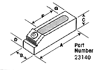 dimension drawing of a Mitee-Bite clamp