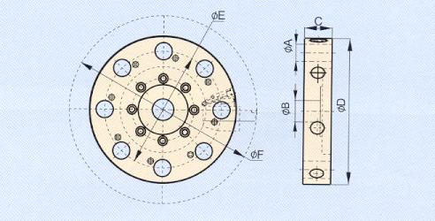 Pragati 8 position VDI tool disc dimensions