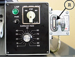 one-shot lubrication on carriage of cyclematic ctl618 lathe