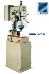 Erlo model SHR-18 bench drill press on cabinet base
