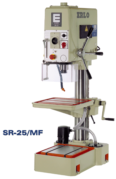 Erlo SR-25-MF Bench drill press with fixed intermediate table