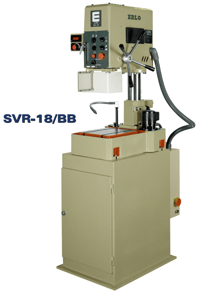 Erlo SVR-18-BB electronic variable speed drill press on cabinet base