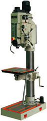 Erlo 2" capacity geared head floor drill press with automatic feeds.