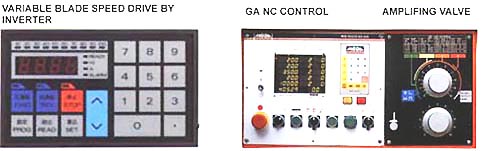 Showing the variable speed drive, CNC, and hydrualic amplifying valve control