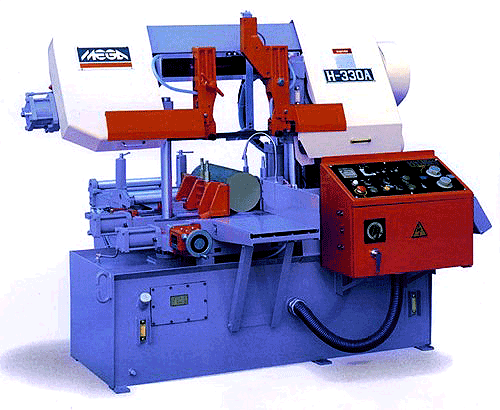 Mega H330A automatic twin column bandsaw with 13quot; capacity